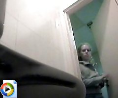 Hot clips from spy camera planted in ladies room